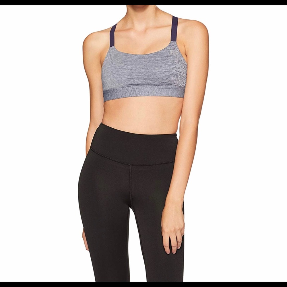Under Armour Mid Impact Sports Bra Sz XS Grey.